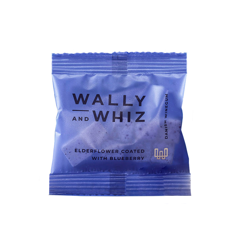 Wally and Whiz Hyldeblomst med Blåbær | Gourmet vingummi individuelt indpakket