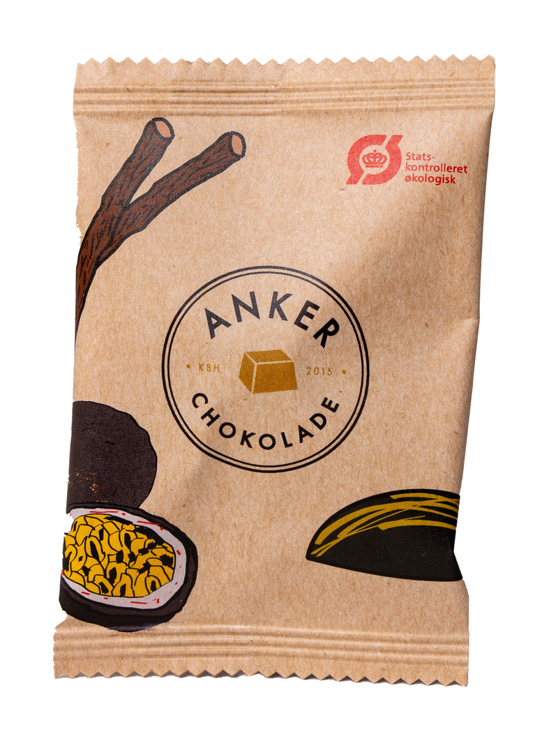 Anker Chokolade Passionsfrugt & Lakrids Flowpack - Mælkechokolade