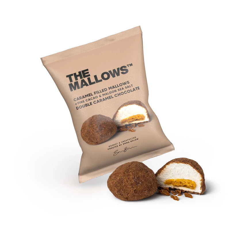 The Mallows Caramel Filled Mallows Double Caramel Chocolate | Gourmet skumfiduser med dobbelt karamel