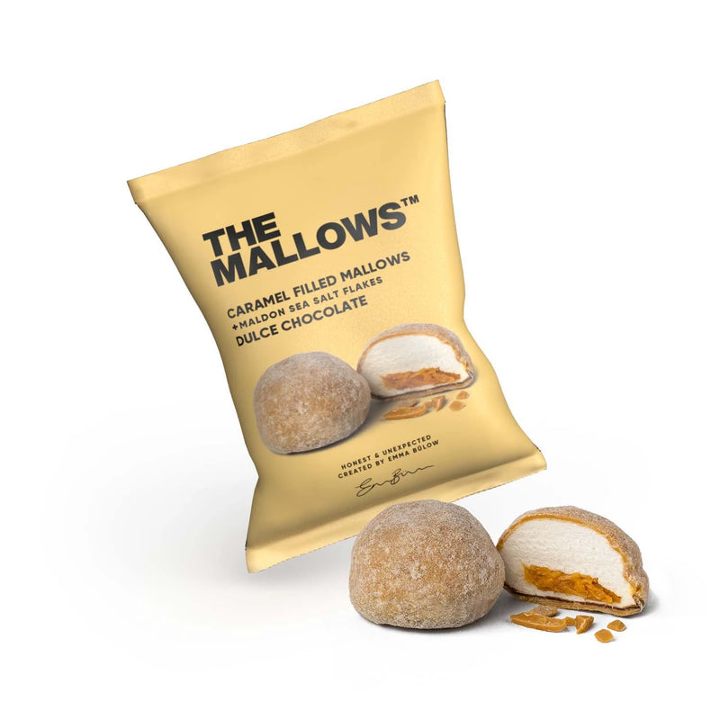 The Mallows Caramel Filled Mallows Dulce Chocolate | Gourmet skumfiduser med karamel og dulce chokolade
